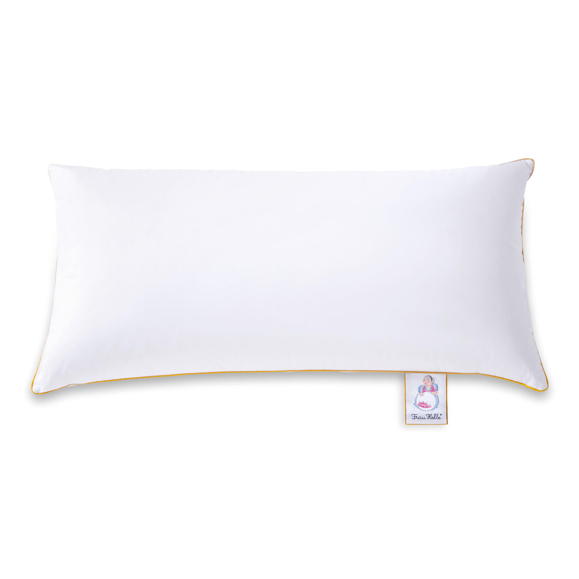 DAUNENKOPFKISSEN PRIMA Gänsedaunen weich - Weiß, Naturmaterialien/Textil (40/80cm) - Frau Holle
