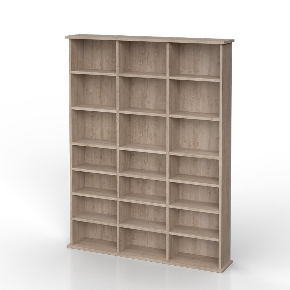 CD-REGAL Jukebox Sonoma 105.4 x 136 cm - Sonoma Eiche, Holzwerkstoff (105.4/136/19cm) - Vicco