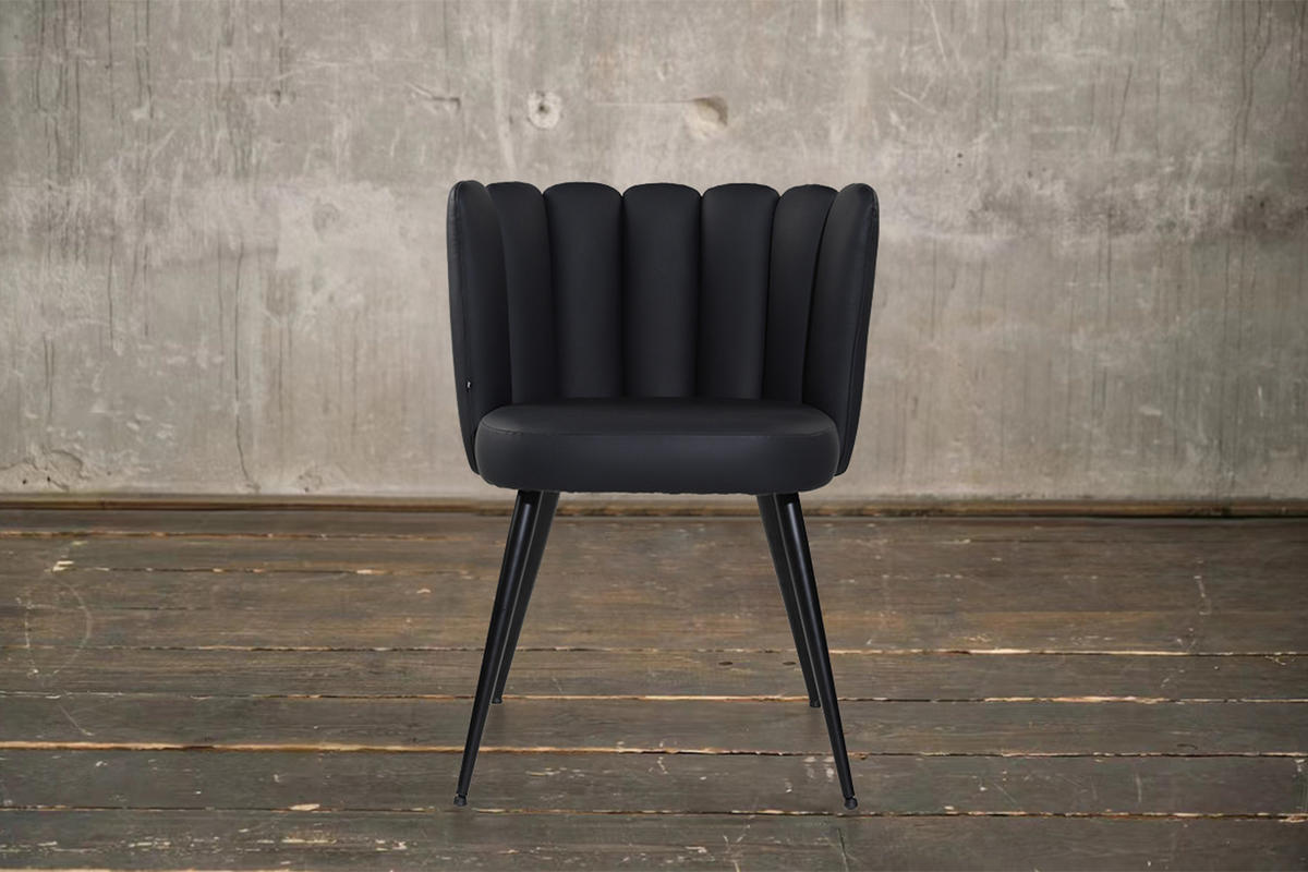 ESSZIMMERSTUHL JADA Schwarz Kunstleder - Schwarz, Textil (59/79/55cm) - KAWOLA