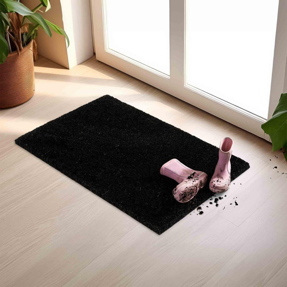 FUSSMATTE IN- UND OUTDOOR COCO COLOR T - Schwarz, Textil (40/60cm) - Astra