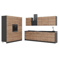 KÜCHENZEILE Fame-Line, Goldkraft Eiche/Anthrazit, 460 cm, AP Anthrazit - Honigeiche/Anthrazit, Holzwerkstoff (460/206.8/60cm) - Vicco