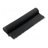 BADEMATTE Elly schwarz 54 x 64 cm - Schwarz, Textil (54/64cm) - Vivaraise