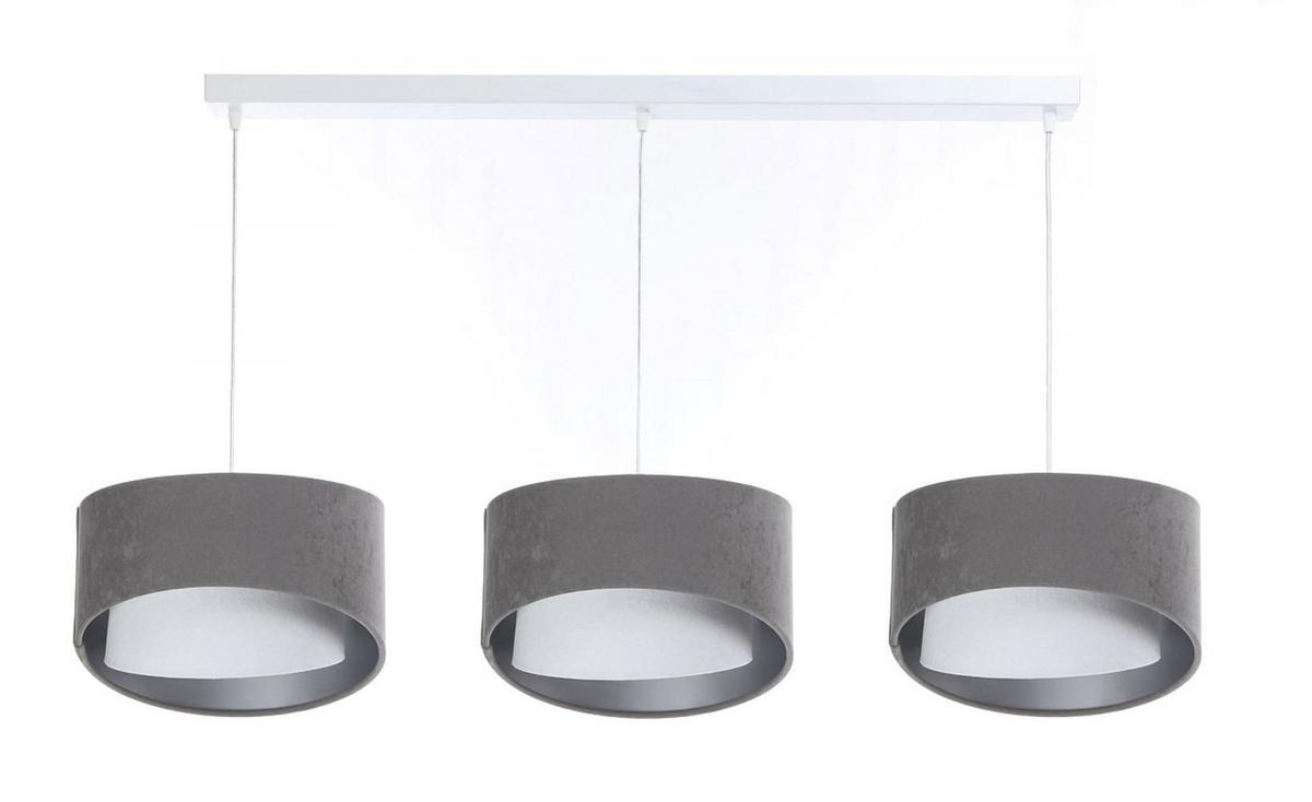 HÄNGELEUCHTE Grau 30/18 cm - Grau, Kunststoff (30/0.3/18cm) - ONZENO