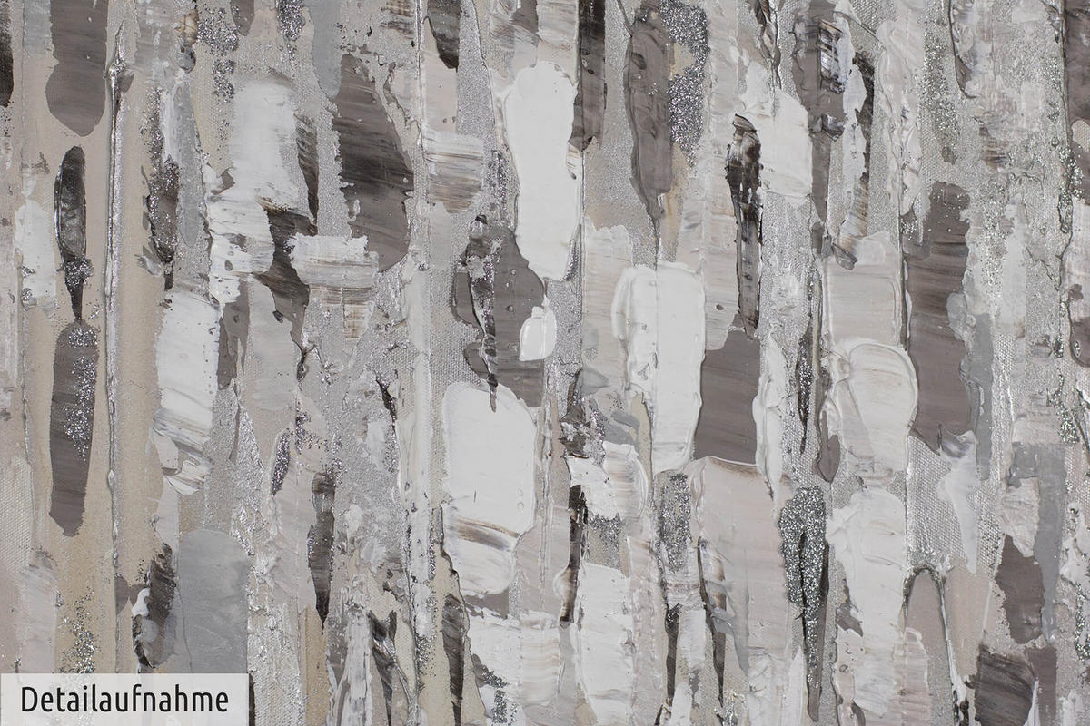 ACRYLBILD HANDGEMALT 80/80 cm - Grau, Holz/Textil (80/80cm) - KUNSTLOFT