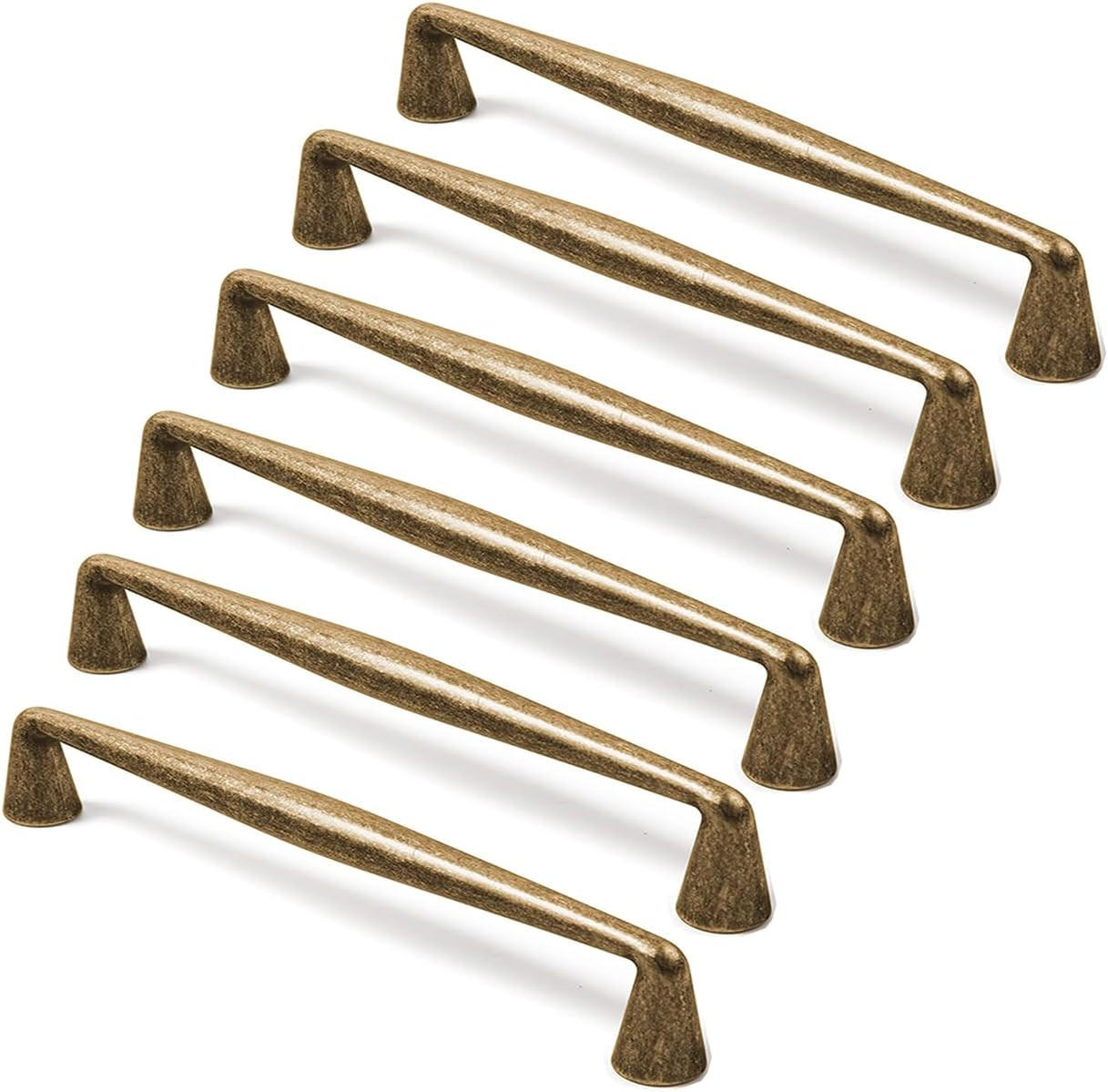 MÖBELGRIFF Antik Messing 6er-Set 96 mm - Schwarz, Metall (2.6/1/10.8cm)