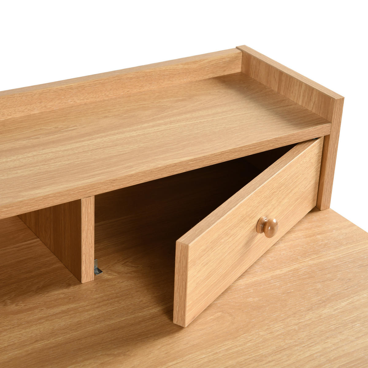 SCHREIBTISCH Holzoptik mit Schubladen & Ablage - Beige, Holz/Holzwerkstoff (100/50/91cm) - Urban Meuble