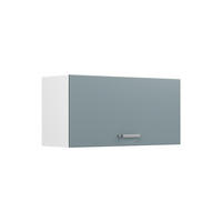 HÄNGESCHRANK R-Line, Blau-Grau/Weiß, 80 cm Flach - Blaugrau/Weiß, Holzwerkstoff (80/40/31cm) - Vicco