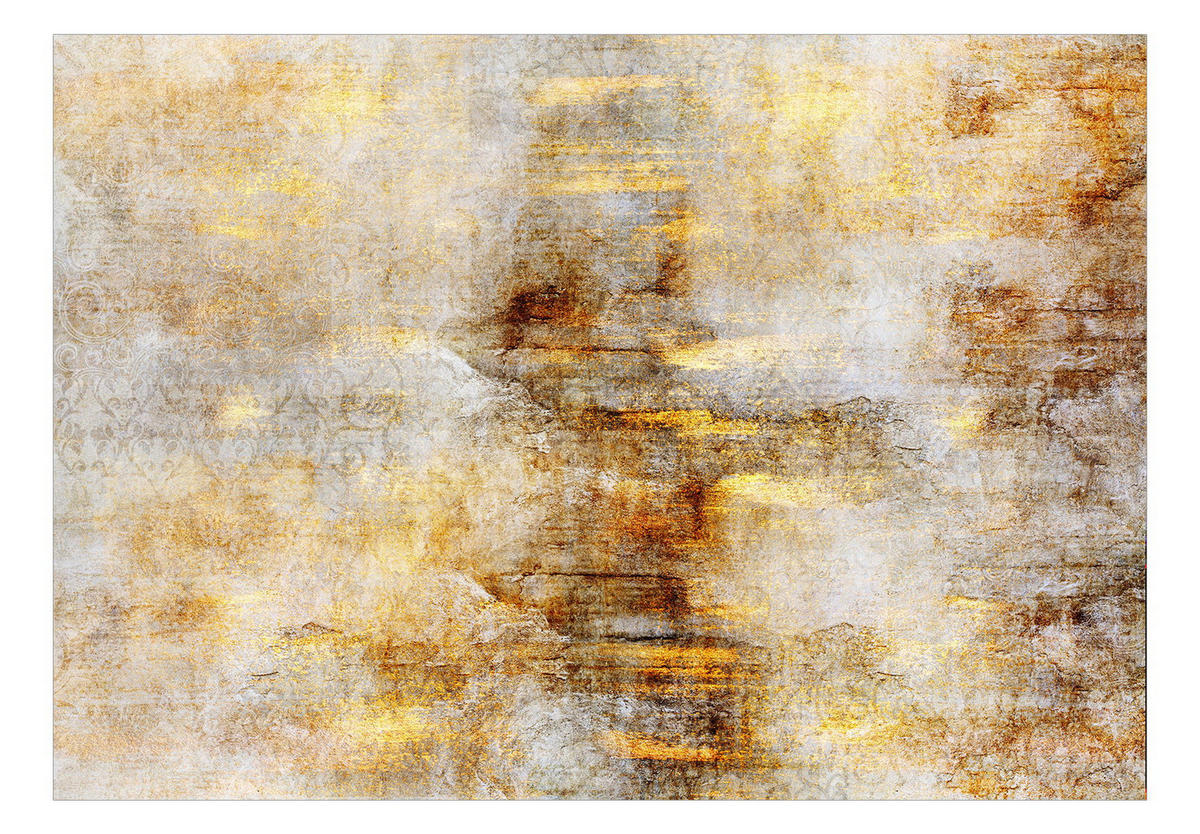 VLIESTAPETE Gold 450/315 cm - Goldfarben/Grau, Textil (450/1cm) - KUNSTLOFT