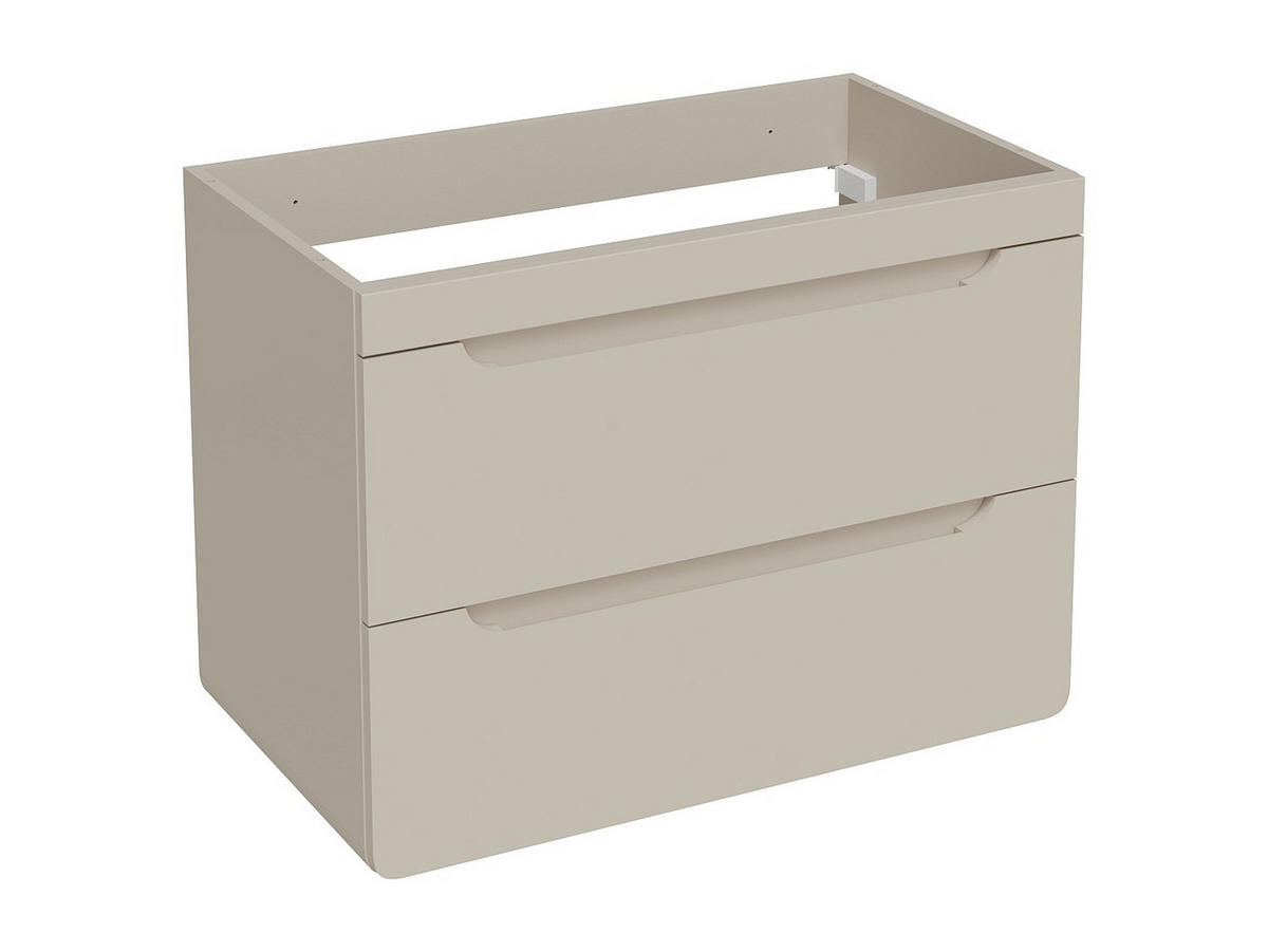 WASCHBECKENUNTERSCHRANK - 80 cm x 46 cm - holz - beige Aruba - Beige, Holz (80/59/46cm) - Vente-Unique