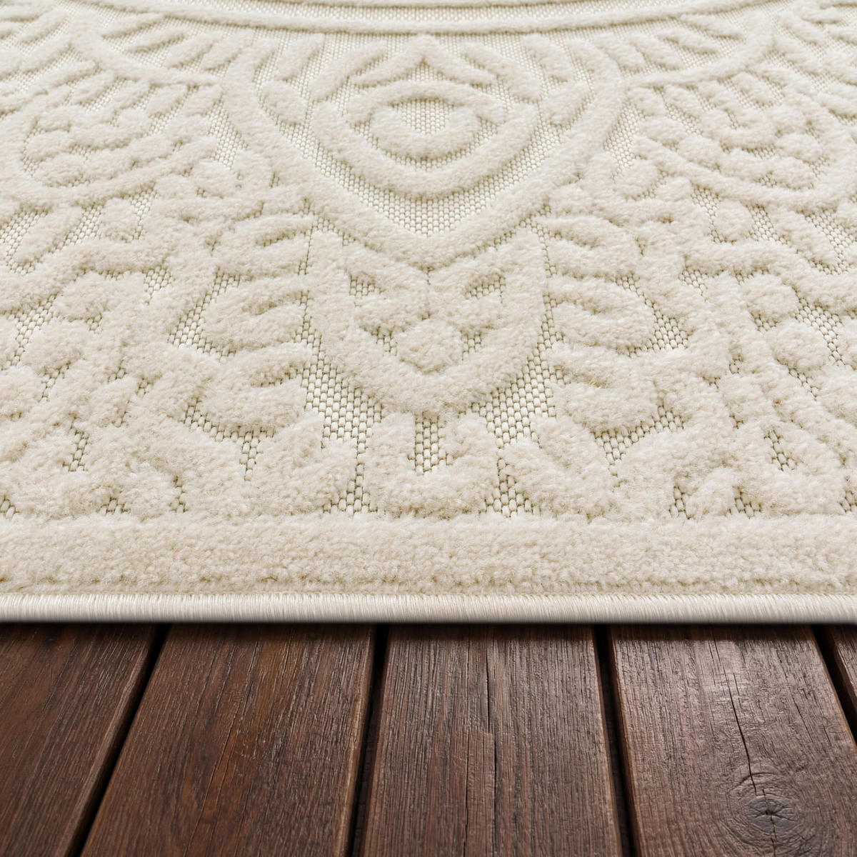 OUTDOORTEPPICH 60/100 cm Cotton 232 - Creme, Kunststoff (60/100cm) - Paco Home