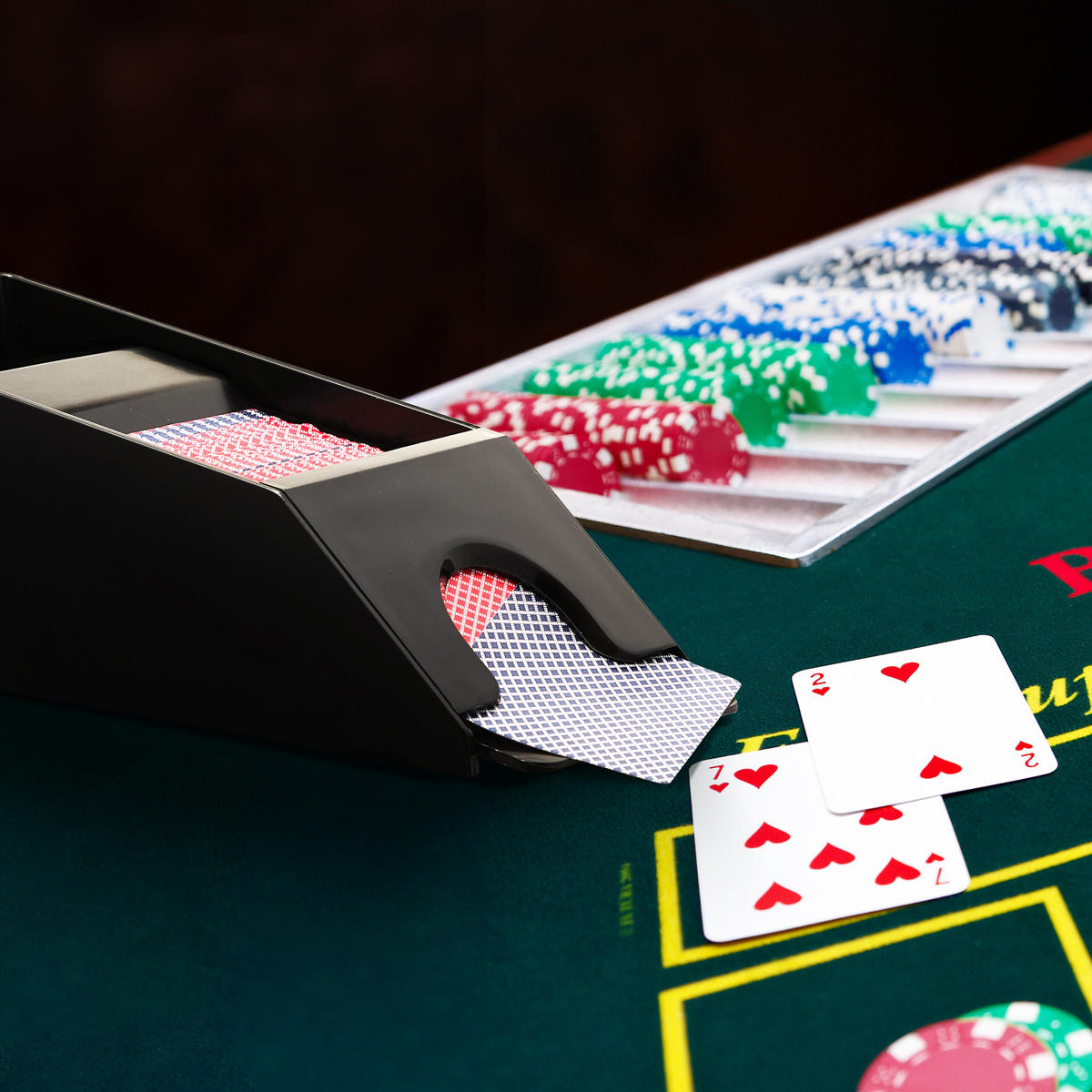 KARTENSCHLITTEN - Schwarz, Kunststoff/Metall (10/25cm) - Relaxdays