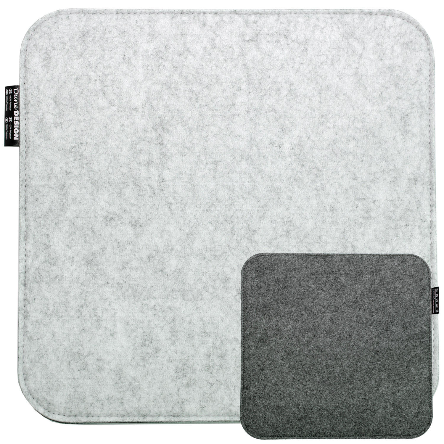 STUHLKISSEN 35/35 cm Filz, Grau - Grau, Kunststoff (35/35/1cm) - Dunedesign