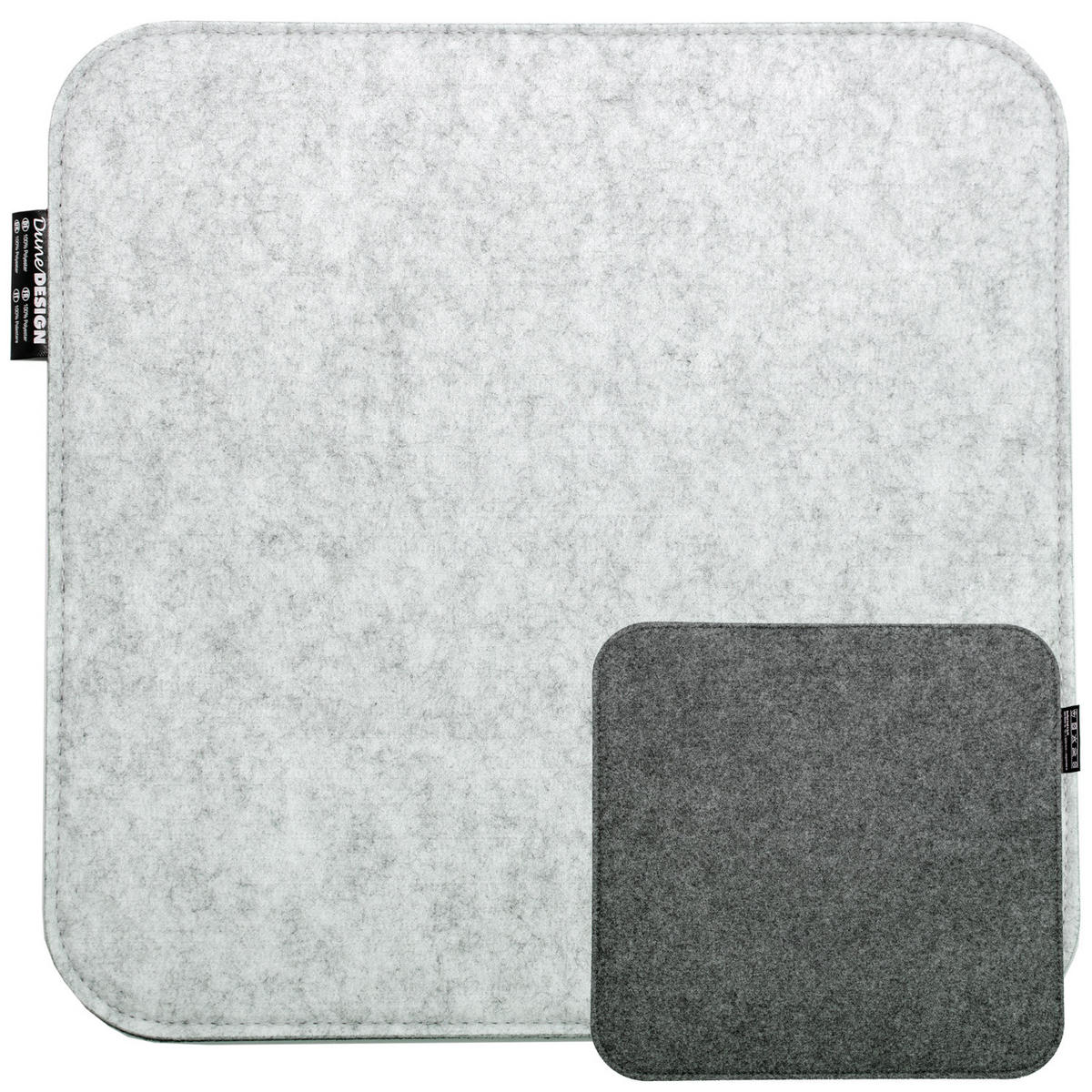 STUHLKISSEN 35/35 cm Filz, Grau - Grau, Kunststoff (35/35/1cm) - Dunedesign