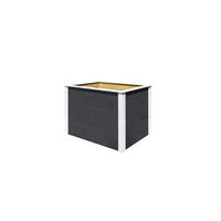 HOCHBEET WEKA Element-Hochbeet Modular - Schwarz, Holz (100/69/71cm)