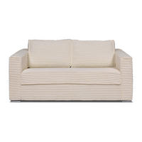 SCHLAFSOFA - 3 Personen - Samt, Stoff - Beige - - Beige, Textil (195/90/223cm) - Vente-Unique