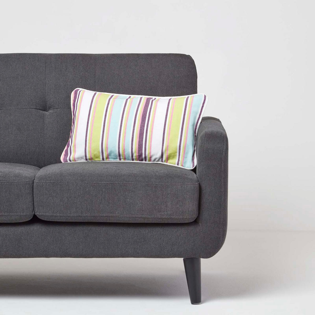 KISSENHÜLLE Osaka 30/50 cm, gestreift - Multicolor, Textil (30/50cm) - Homescapes