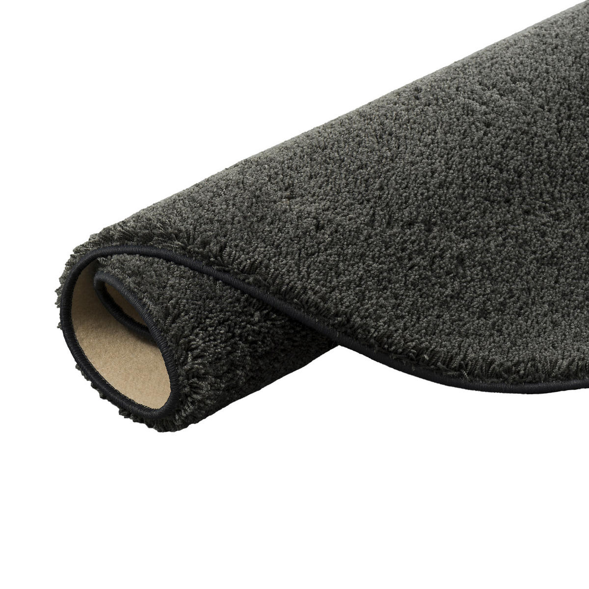 HOCHFLOR SHAGGY TEPPICH PALACE RUND - Chromfarben, Textil (160/160cm) - Snapstyle