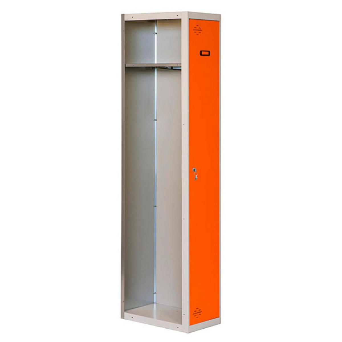 SPIND Amego HxBxT 180x40x50 cm 1 Abteil Anbaumodul Grau-Orange - Grau, Metall (40/180/50cm) - PROREGAL