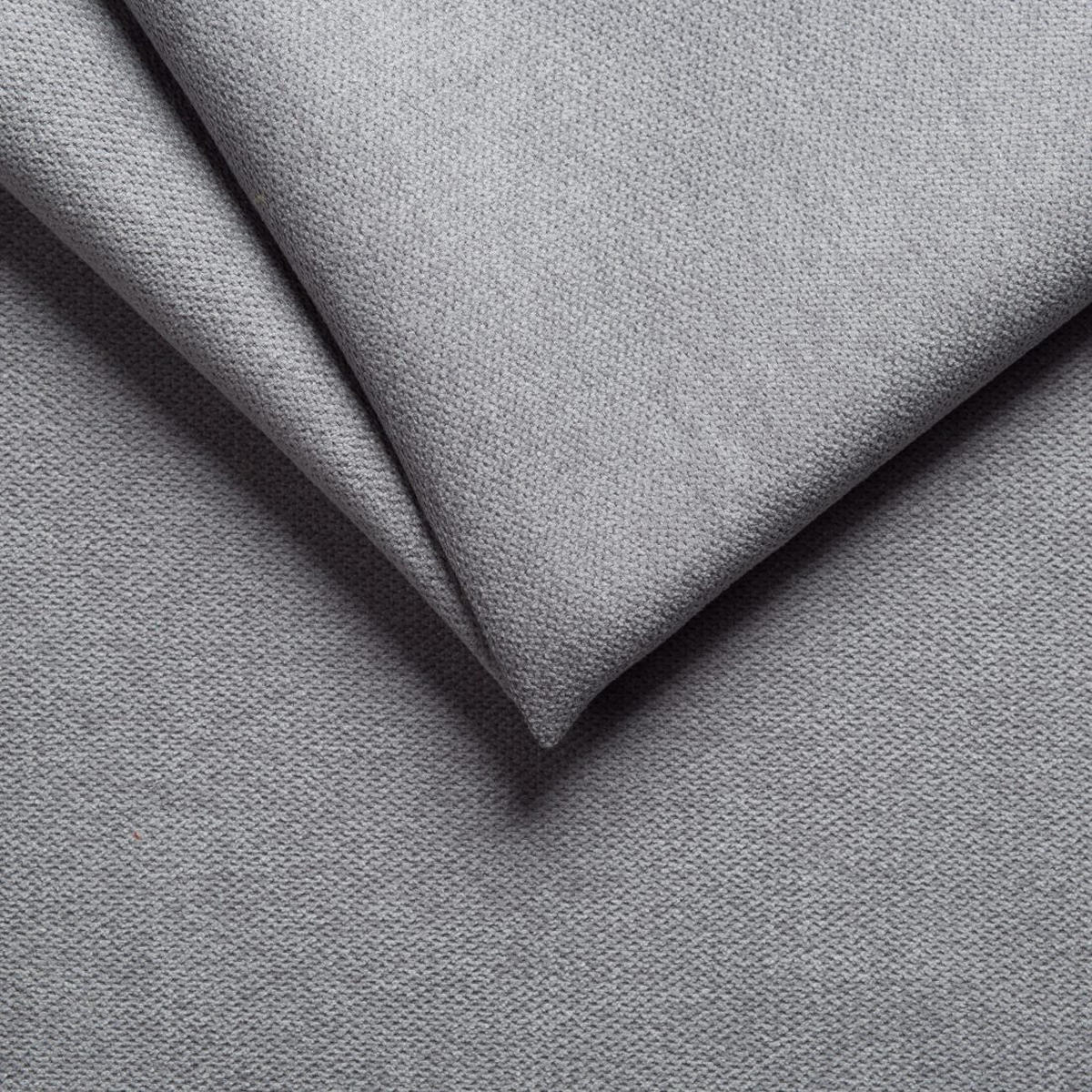 WOHNLANDSCHAFT Elou Grau Luxusmicrofaser - Chromfarben/Grau, Textil/Metall (336/87/200cm) - S-Style Möbel