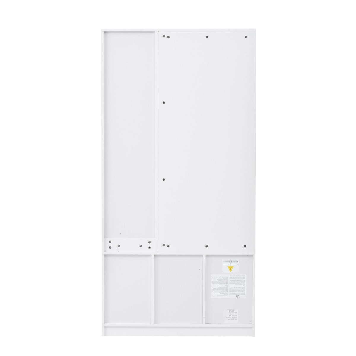FLURGARDEROBE Schuhschrank Spiegel 2 Schubladen Weiß - Weiß, Holzwerkstoff (90/180/40cm) - FLIEKS