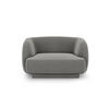 SESSEL Miley aus Samt hellgrau - Hellgrau, Textil (90/70/103cm) - Micadoni