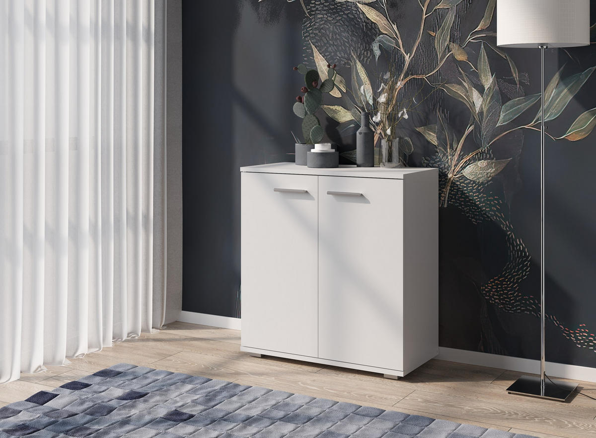 KOMMODE Weiß 69/74/34 - Weiß, Holzwerkstoff (69/74/34cm) - RAUMHIRSCH FURNITURE