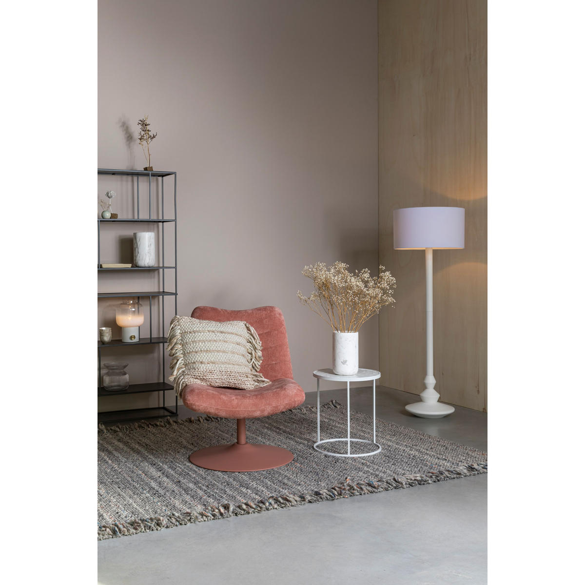 SESSEL Bubba Rosa - Pink, Textil (67/85/81cm) - Zuiver