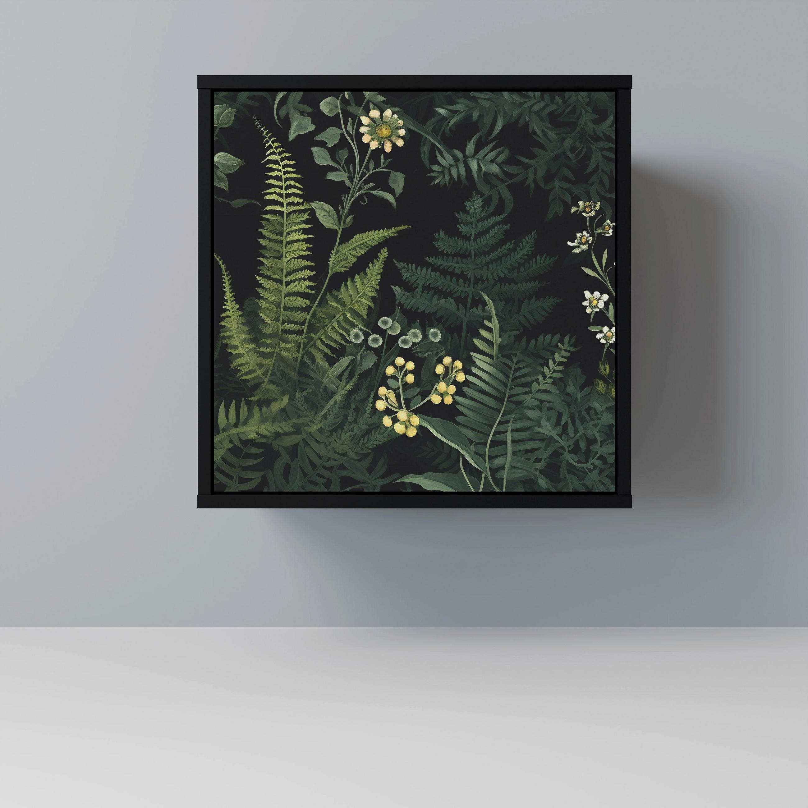 SpaceRebels Sideboard Schwarz 57.5x57.5x42 cm