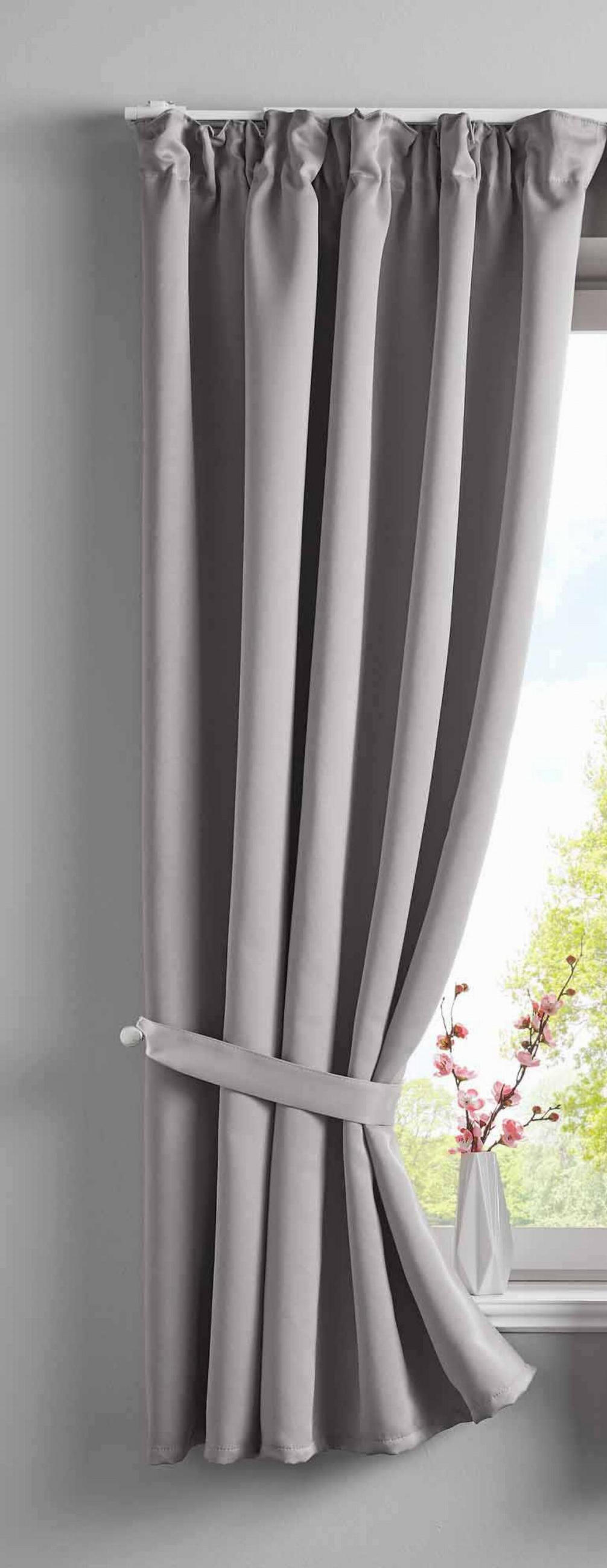 VORHANG »NewYork« HxB 160x140 cm Grau - Grau, Textil (140/160cm) - Gardinenbox