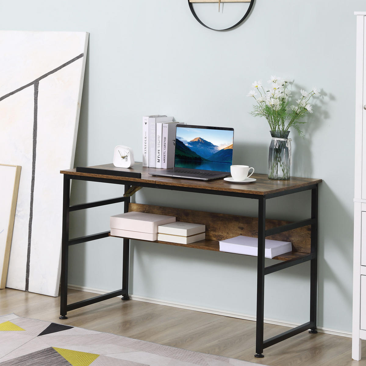 BÜROTISCH Rustikales Braun 1 Stück - Braun, Holzwerkstoff (60/120/75cm) - GiPP