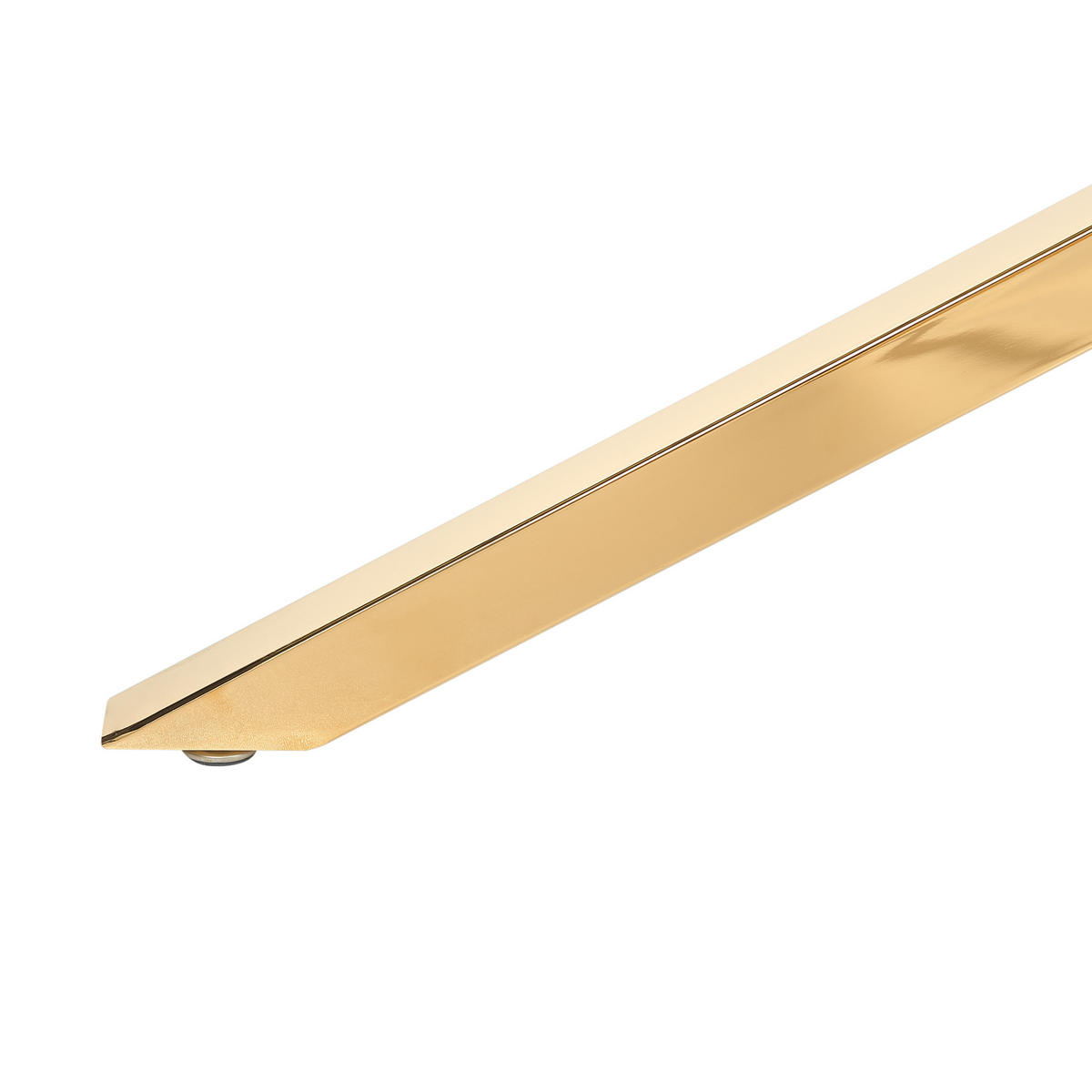 ESSTISCH 160/90/75 cm Transparent, goldfarben Rechteckig Cora - Transparent, Glas (160/90/75cm) - Beliani
