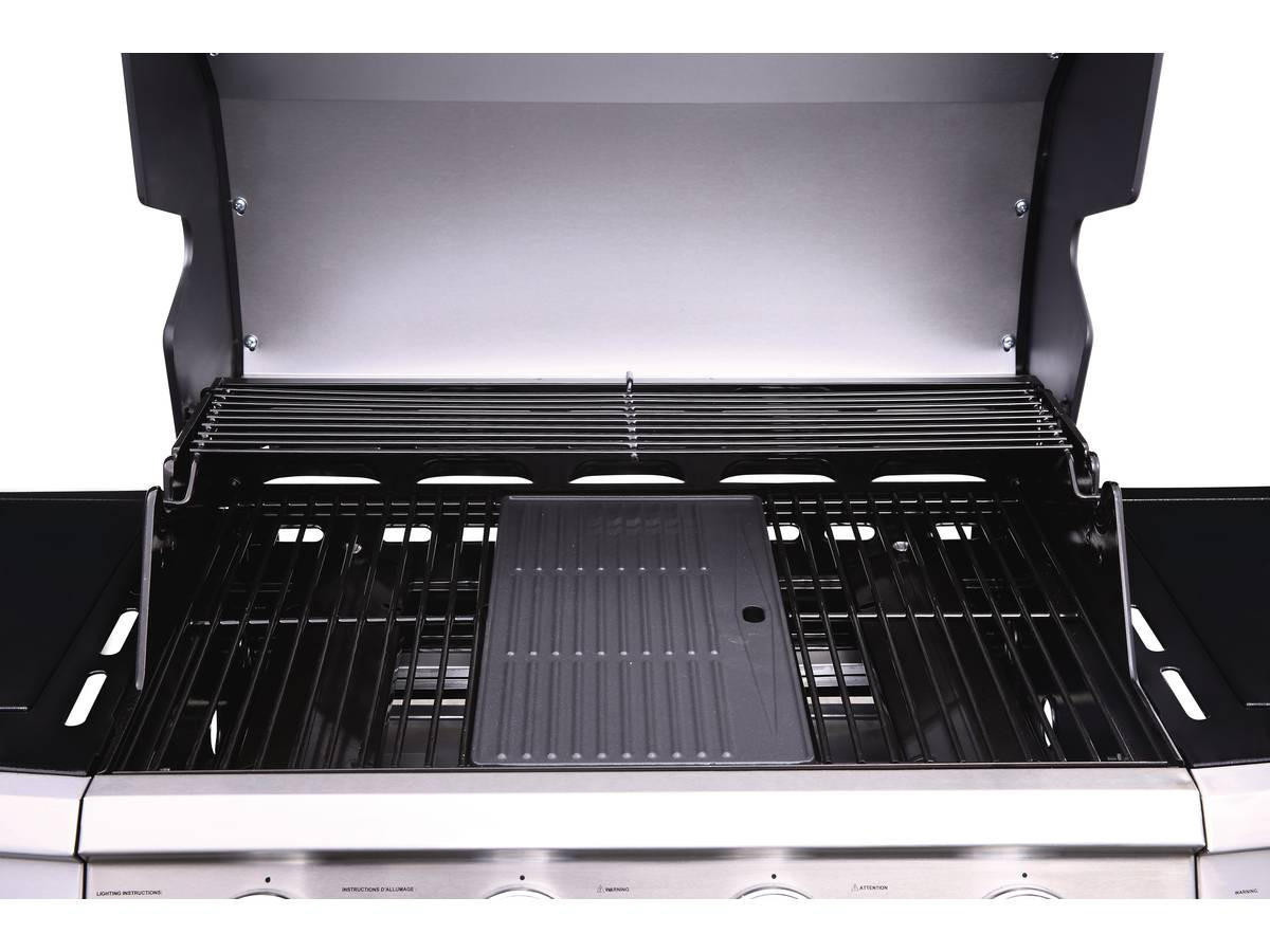 GASGRILL bingo 5 Schwarz - Grau, Metall (57/115/143cm) - Habitat Garten