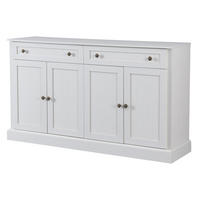 SIDEBOARD 148x86x40 cm, 4 Türen, 2 Schubladen, Weiß - Weiß, Holz (148/86/40cm)