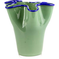 VASE Art nouveau grün - Schwarz, Glas (20cm) - FURNARO