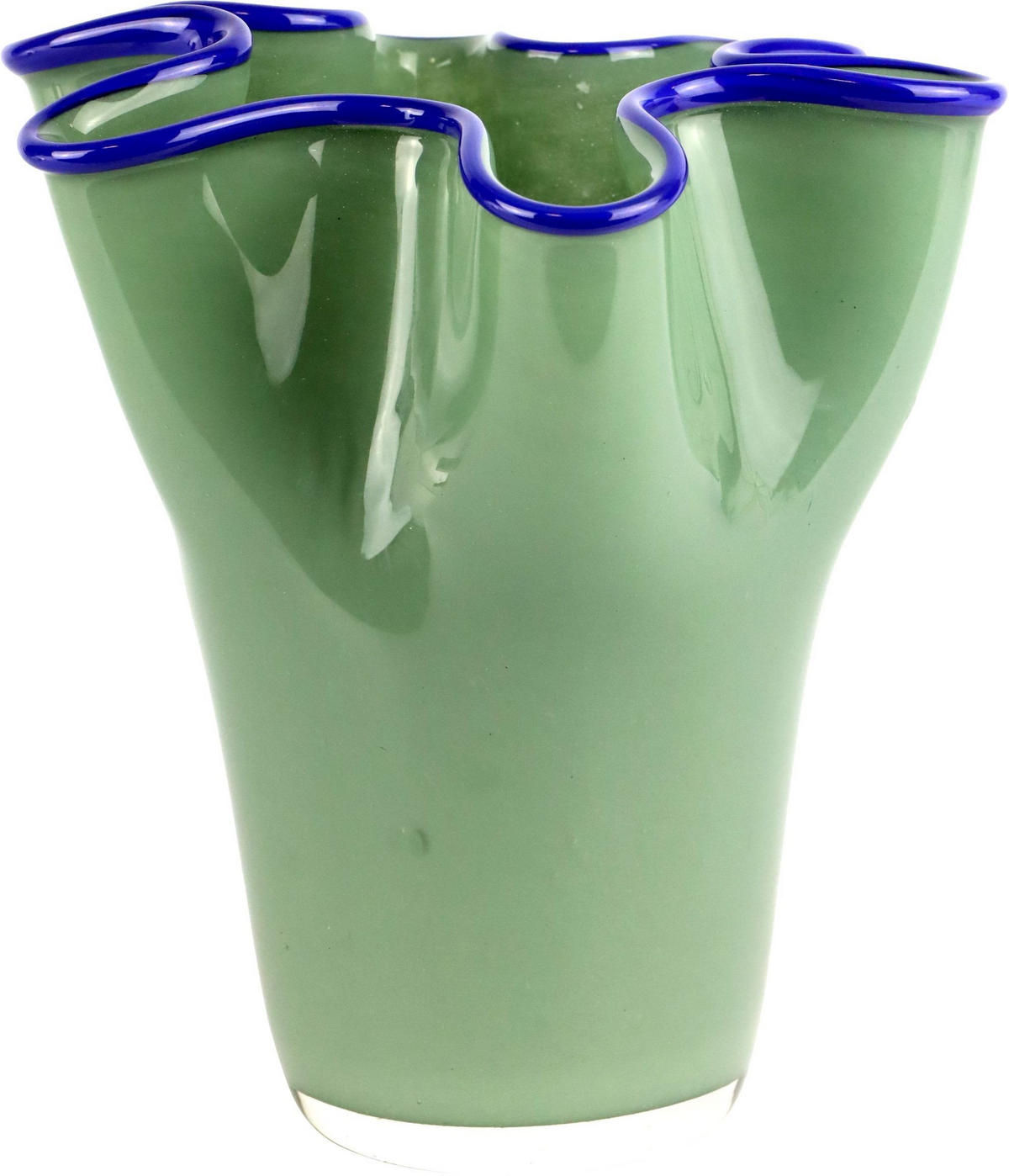 VASE Art nouveau grün - Schwarz, Glas (20cm) - FURNARO