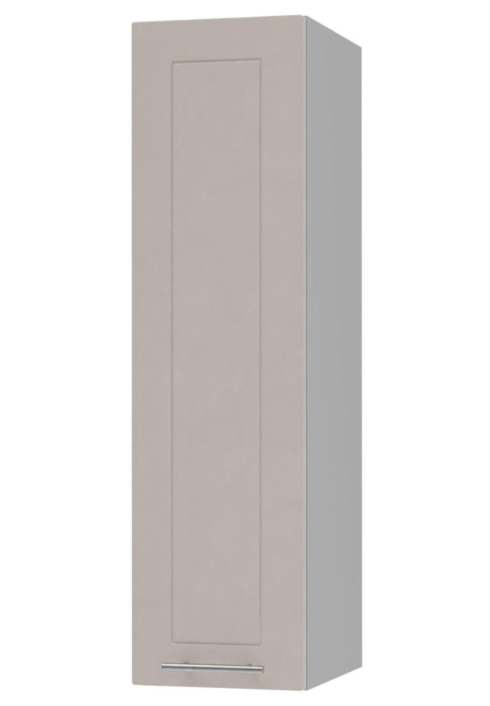 KÜCHENHÄNGESCHRANK Kvantum W4/20 Grau / Kaschmir Matt 20 / 32,5 / 96cm - Kaschmir/Grau, Holz/Holzwerkstoff (20/96/32.5cm) - Feldmann-Wohnen