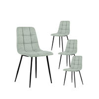 ESSZIMMERSTUHL Ailan Grün 43 cm x 88 cm 4er-Set - Grün, Textil (43/88/56cm) - Klast Home