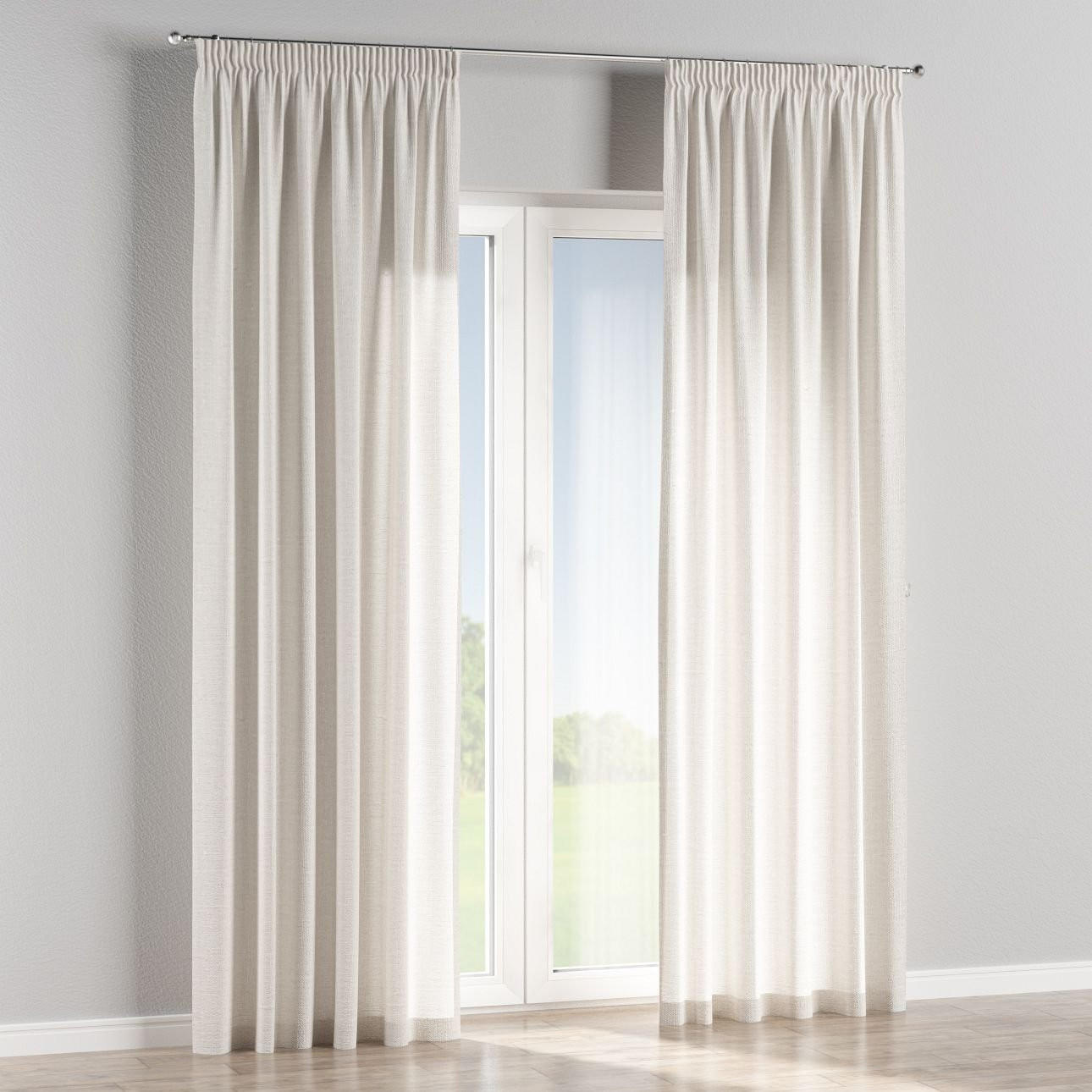 VORHANG Leinen elfenbein, 130x245 cm - Creme, Textil (130/245cm) - Dekoria
