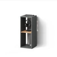 BÜCHERREGAL Lorena Anthrazit/Goldkraft Eiche mit 2 Fächern - Anthrazit, Holzwerkstoff (30/74/30cm) - Livinity®