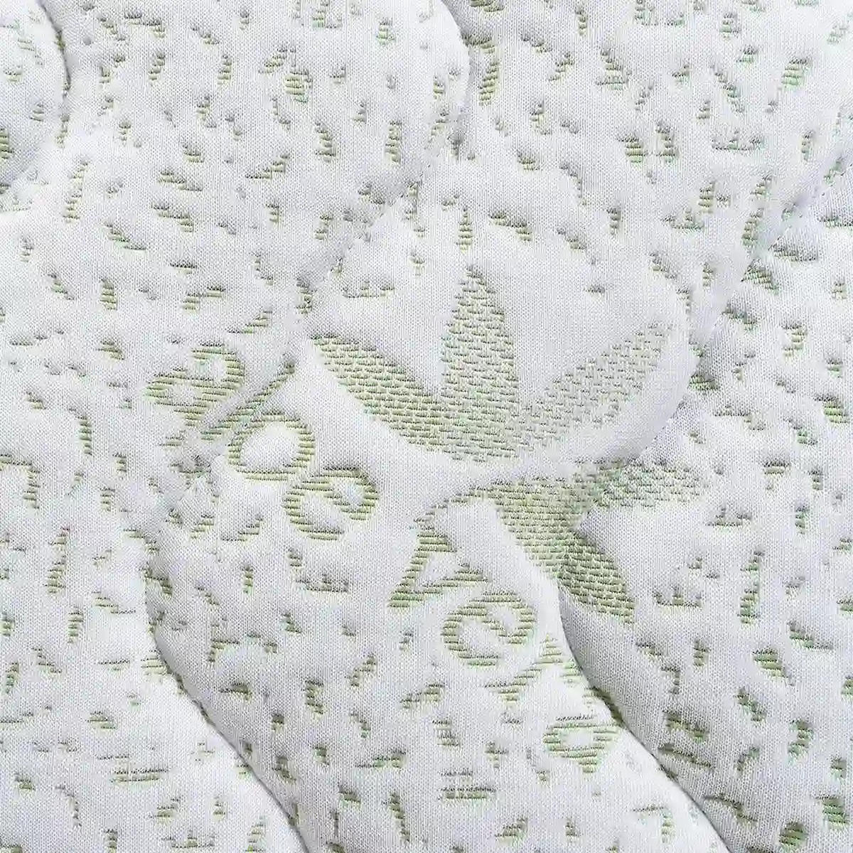 LATEXMATRATZE Aloe Vera 140x200 Höhe 18 cm H2– 7 Zonen, 3-Schicht-Kern, Bezug mit Aloe Vera - Weiß, Textil - Letti Moderni