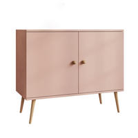 KOMMODE Zweitürige HARMONY Natürlich Rosa - Rosa, Holzwerkstoff (100/85/42cm) - Lookway