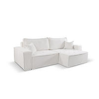 ECKSOFA Bohoo Mit Schlaffunktion Ecru Rechts - Ecru, Holz (248/140cm) - Kaiser Möbel