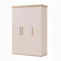 KINDERKLEIDERSCHRANK Jimmy Cashmere - Kaschmir/Eichefarben, Holz/Holzwerkstoff (138/195/53cm) - Roba