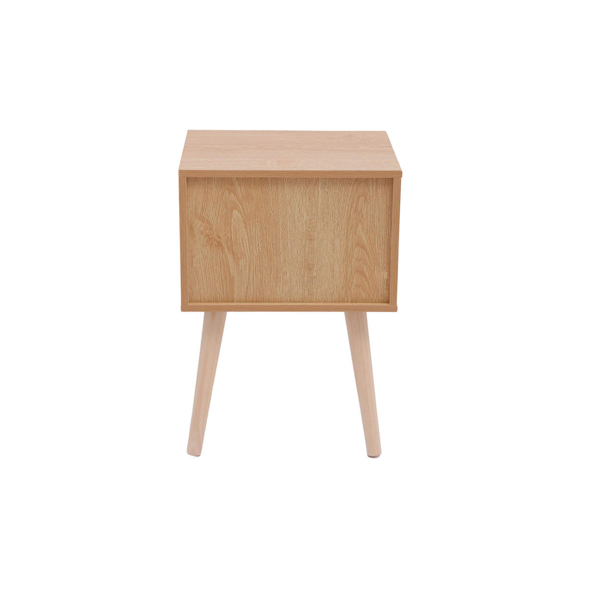 NACHTTISCH 2 Schubladen Braun Weiß 35/29/50,5 - Braun, Holz (35/51/29cm) - Mobili Rebecca
