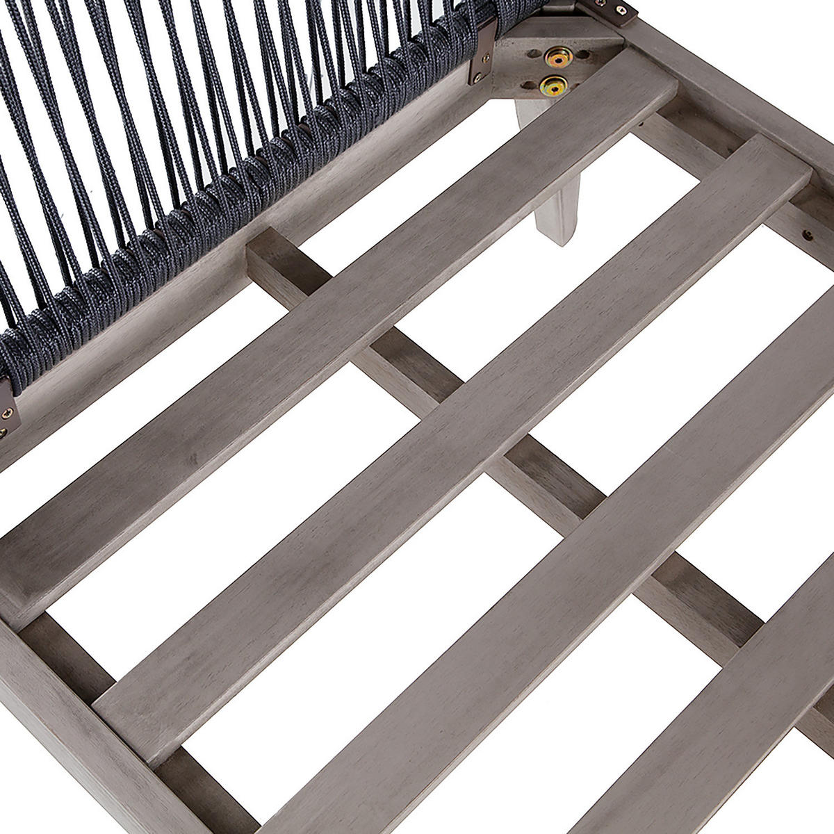 LOUNGESESSEL - Webstoff / Akazie massiv - Anthrazit / Grau - Anthrazit/Braun, Holz/Textil (62/78/74cm) - home24