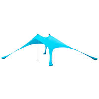 SONNENSEGEL Hellblau - Hellblau, Textil/Metall (300/300cm) - SoBuy