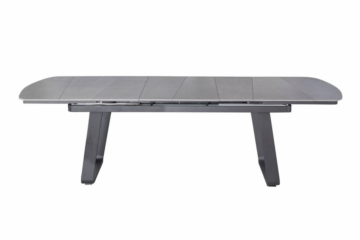 GARTENTISCH Ohio 200/260x100x76cm, Kermaik, Grau - Grau, Keramik (100/260/76cm) - dasmöbelwerk