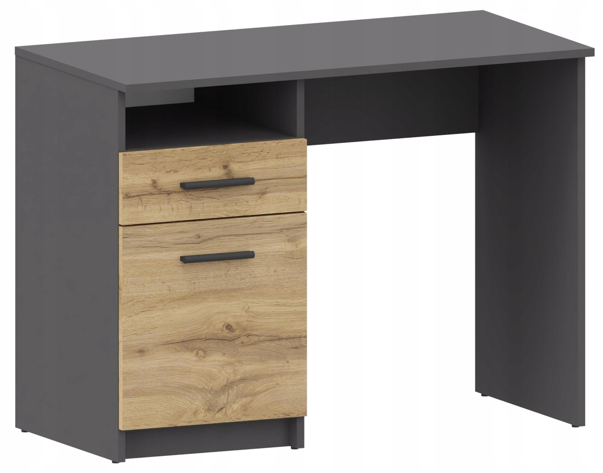 SCHREIBTISCH Bodo DSP Anthrazit-Wotan Eiche 100/50/75 cm - Anthrazit/Eiche Wotan, Holzwerkstoff (50/100/75cm) - Matkam Möbel