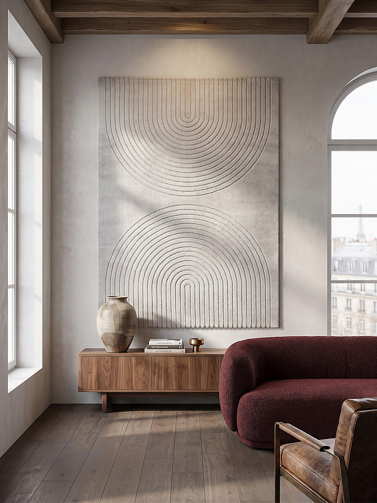 KURZFLORTEPPICH Geometrisch MUOTA Polypropylen Grau 120 x 160 cm - Grau, Textil (120/160cm) - KADIMA DESIGN