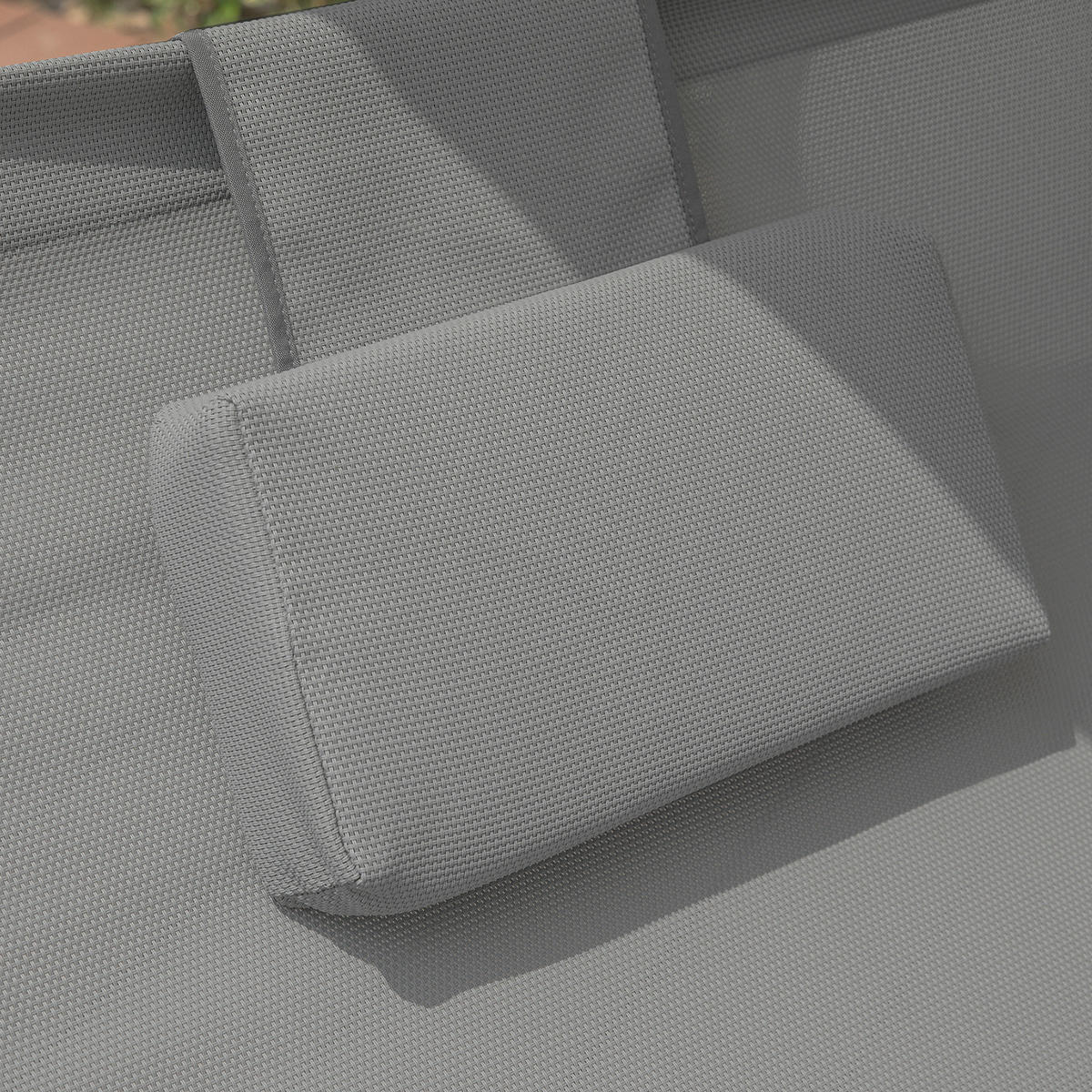 SCHAUKELLIEGE Grau - Beige/Grau, Metall (140/180/184cm) - SoBuy